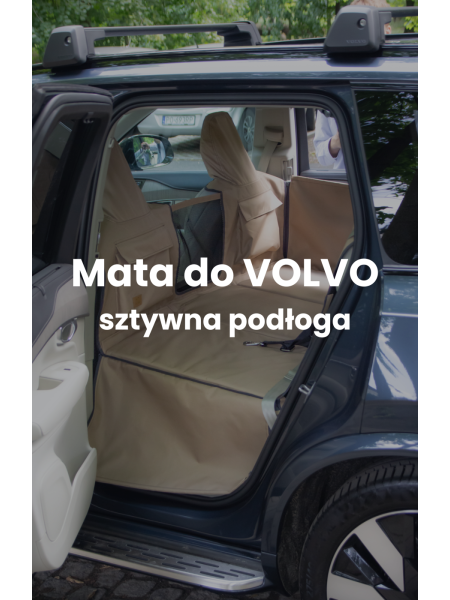 FOR VOLVO &ndash; KUKO+ 2-in-1 Dog Car Seat Cover with Side Panels and Reinforced Base