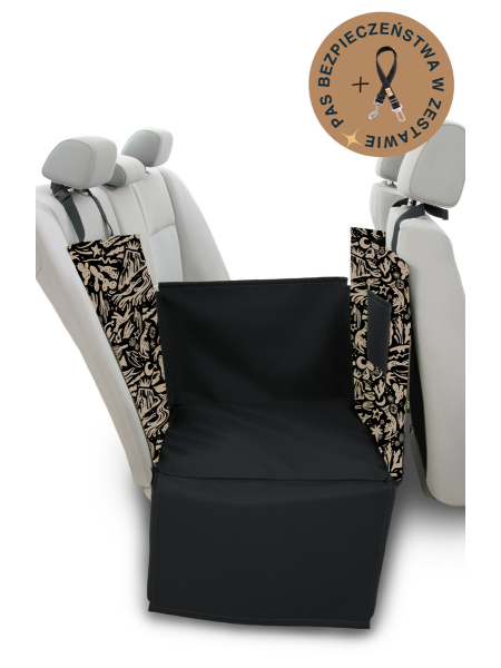 Dengu car seat cover for dog WestWOOF story WITH SEAT BELT