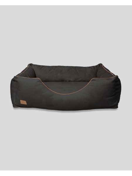 Lilo Orthopedic Dog Bed Waterproof Velvet Black