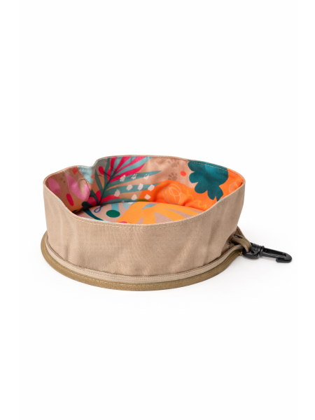 Foldable tourist bowl for a dog