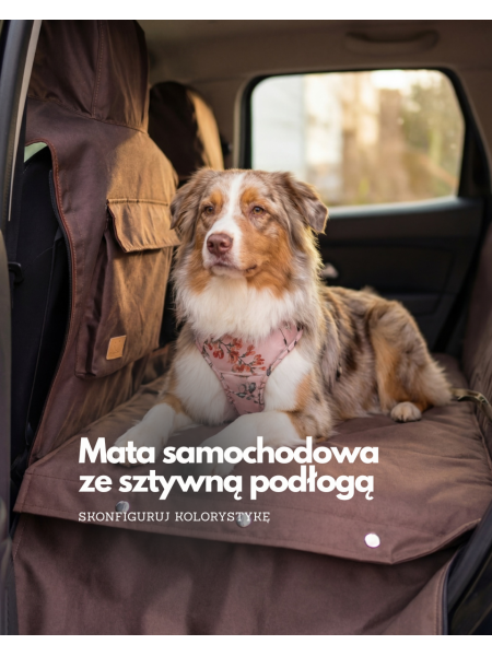 Kuko+ &ndash; Brown Modular Dog Car Seat Cover for the Entire Back Seat | Large SUV-Type...