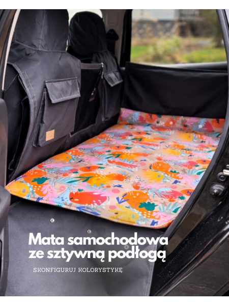 Kuko+ &ndash; Grey Modular Dog Car Seat Cover for the Entire Back Seat | Large SUV-Type...