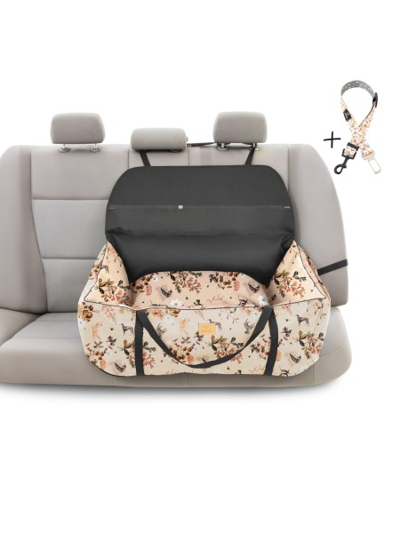 "Ero Soft" Flower HAUer Dog Car Seat size L