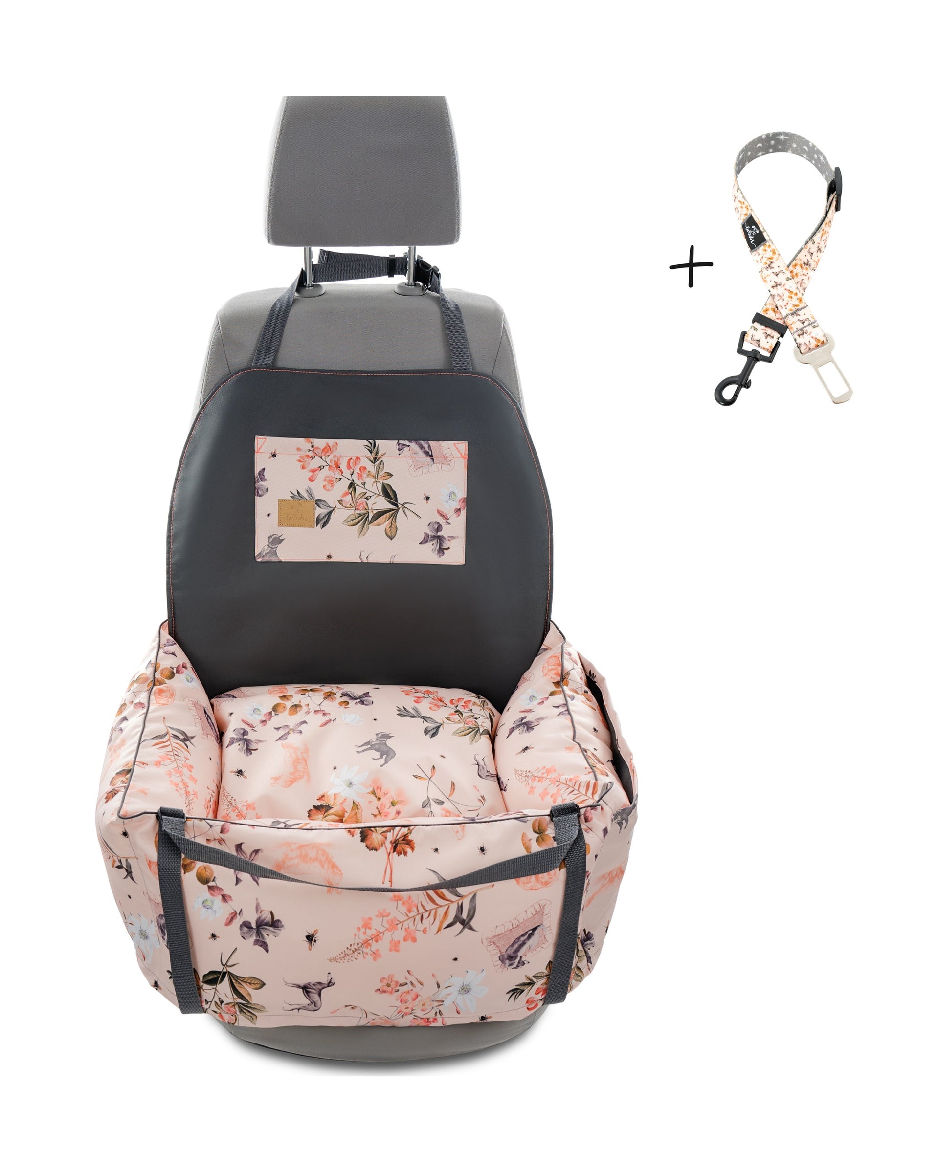 Fotelik samochodowy Ero Soft Flower HAUer z pasem bezpieczeństwa — packshot