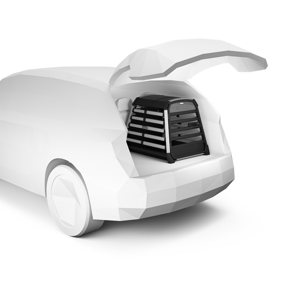 Klatka do bagażnika dla psa Thule® Allax – crash test, TÜV certyfikat