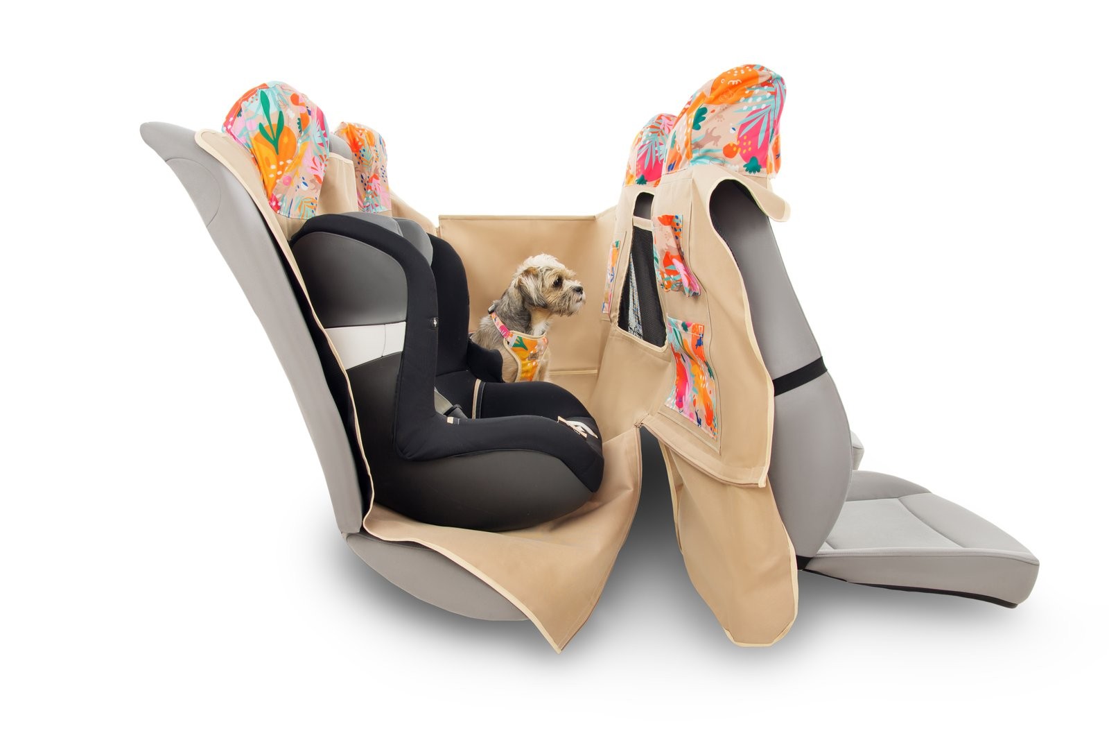 Mata samochodowa dla dziecka i psa (pod fotelik IsoFix)