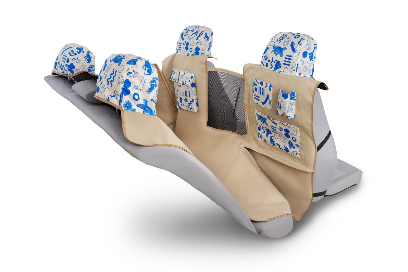 Mata samochodowa dla dziecka i psa (pod fotelik IsoFix)