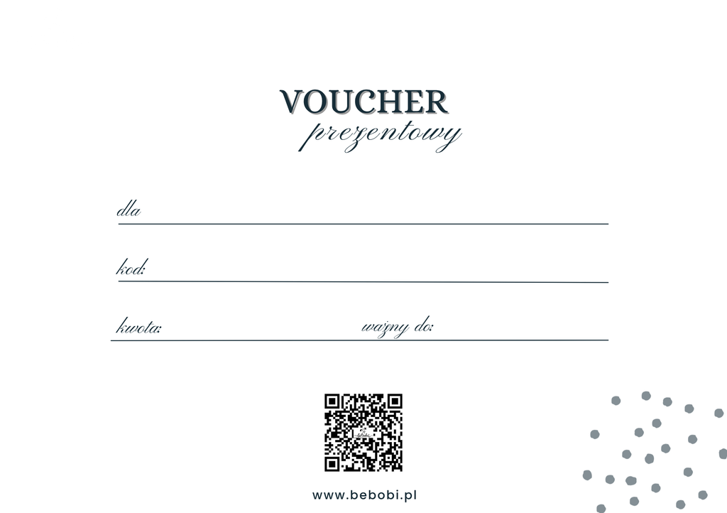 Voucher prezentowy BeBobi - PDF