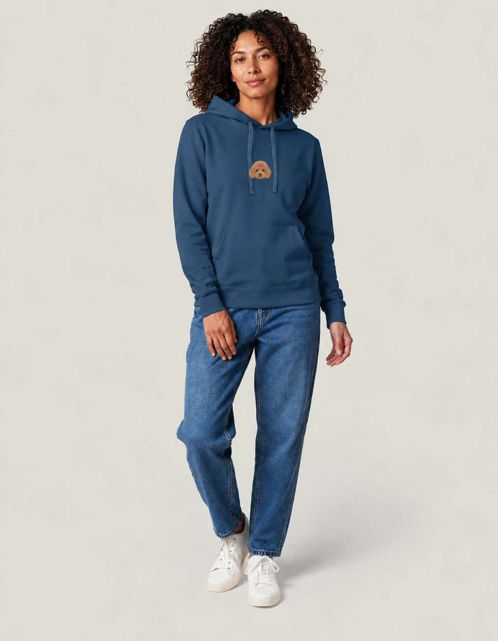 Bluza z kapturem z personalizowanym haftem zwierzaka ze zdjęcia